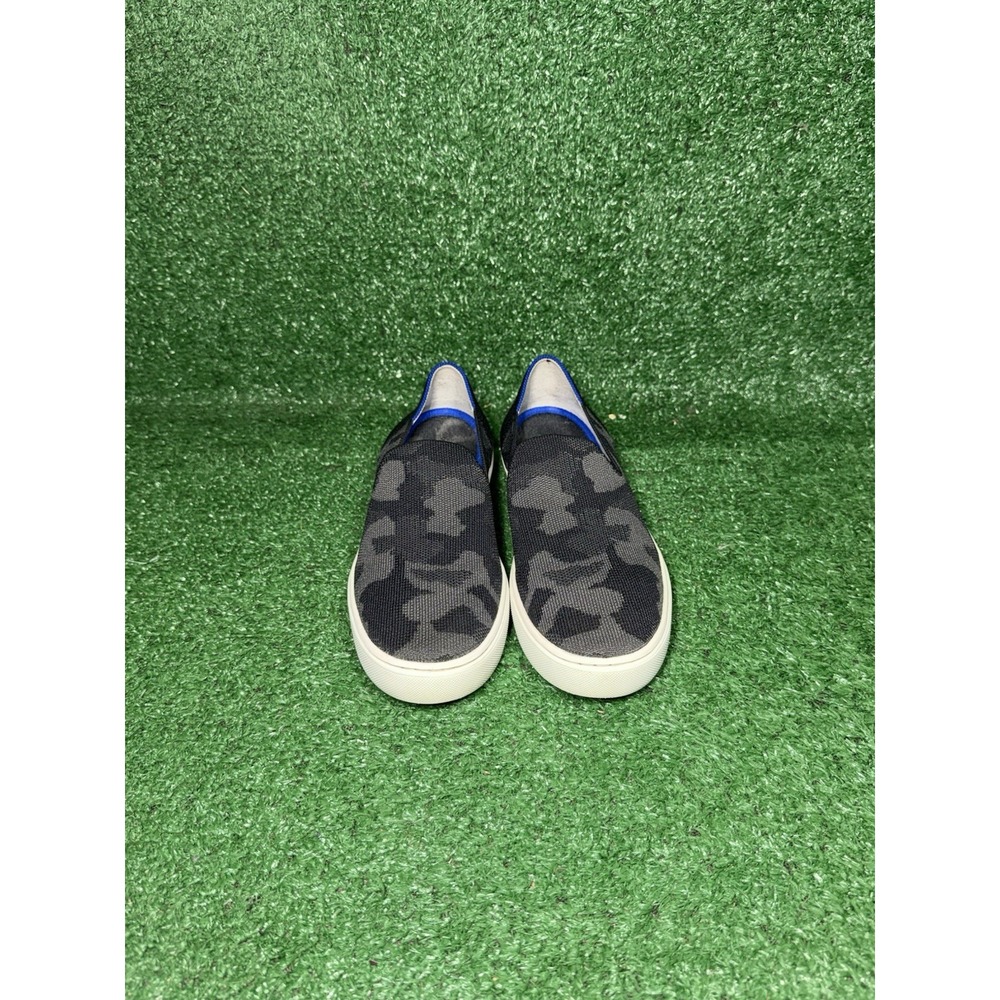 Rothy's The Original Slip On Women Size 7.5 Black Grey Camo Comfort Mesh Shoes - Picture 5 of 9